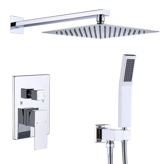 Thornbury — Chrome Rainfall Shower Set (12″)