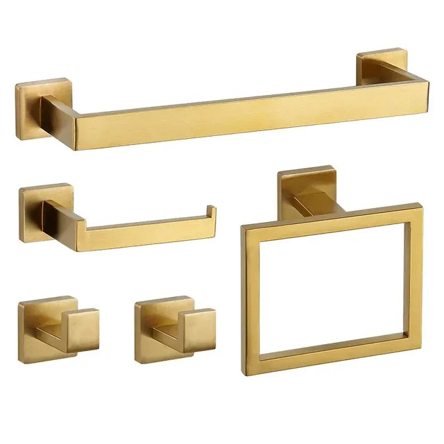 Bramwell — Wall-Mounted Bathroom Hardware Set, 304 Stainless
