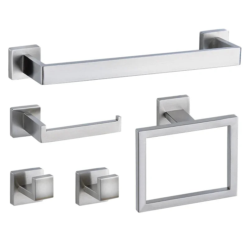 Bramwell — Wall-Mounted Bathroom Hardware Set, 304 Stainless