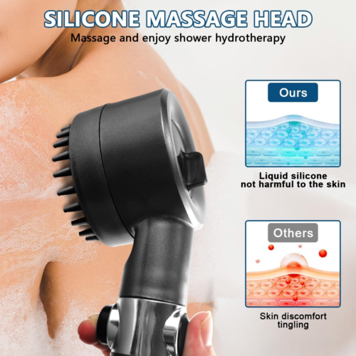 Ellery Scalp — 3-Mode Shower Head with Scalp Brush