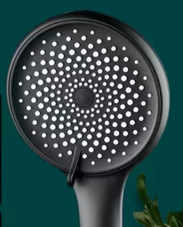 Broadwell — Rainfall Shower Head with Massage, Matte Black