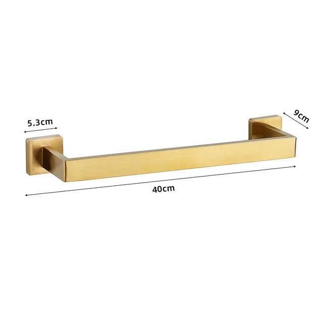 Bramwell — Wall-Mounted Bathroom Hardware Set, 304 Stainless