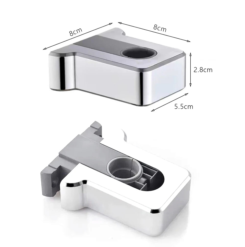 Fenwick sliding handheld bracket, 8 x 5.5 x 2.8 cm, shown front and rear