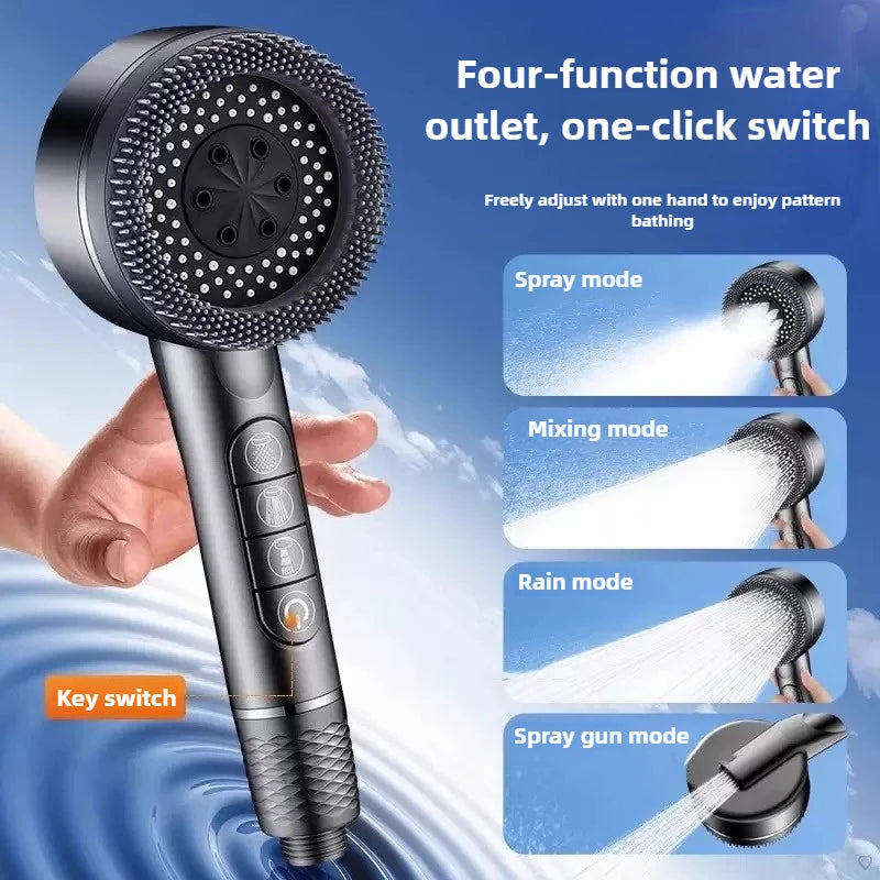Ellery shower head spray pattern in use