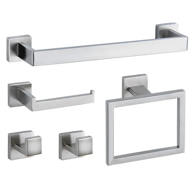 Bramwell — Wall-Mounted Bathroom Hardware Set, 304 Stainless