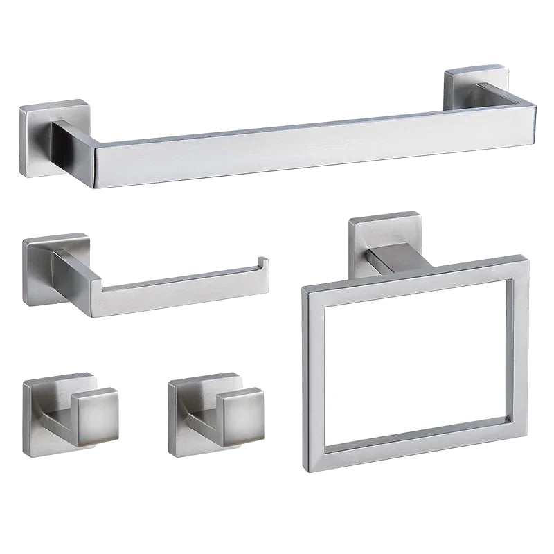 Bramwell wall-mounted bathroom hardware set in 304 stainless
