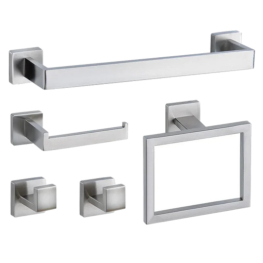 Bramwell wall-mounted bathroom hardware set in 304 stainless