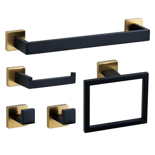 Bramwell — Wall-Mounted Bathroom Hardware Set, 304 Stainless